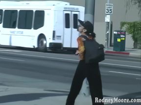 90s Hitchhiker Gets a Huge Facial and a Ride!