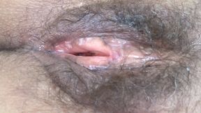 Beautiful Stepmother Showing off Her Big Hairy Pussy Before Being Fucked and Licked