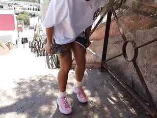 Cute College Girl Public Pee Compilation