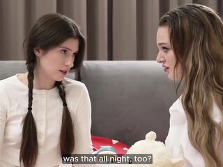 Unlawful Three-some! Teens Get Laid by Stepdad. 4K HD Tim Team