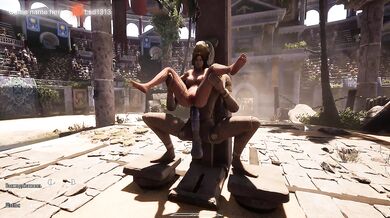 Once again, Lara couldn’t resist exploring the cave… and the statue couldn’t resist exploring hers.