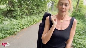 Blonde Slut! a Quickie Just off the Road!