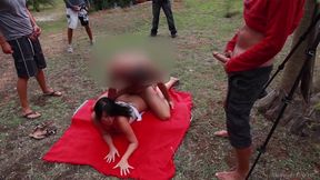 Alexandra Wett - Free Fuck On The Beach! The Ultimate Cum Party! Everyone Can Cum!