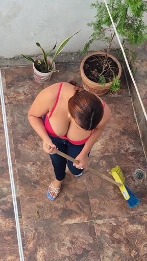 The Cleaning Lady Is Sad Because Her Husband Left for the Us