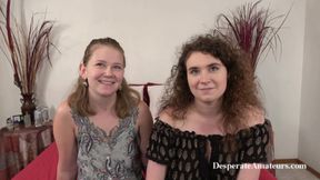 Desperate Amateurs Carolyn Alisha and Nicole hot big tit babes have a fun nasty time