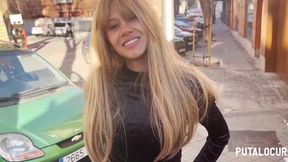 Blonde and slim latina agrees to get in bed with him