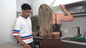 Stepmom takes the wrong pill and ends up giving her a sexual enhancer "let me help you get it off"