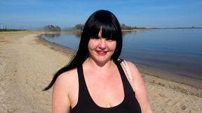 PRIVATE BBW OUTDOOR SLUT - Stranger Cocks Sucking While Creampie