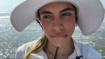 I FUCK MY STEPSISTER after a day at the beach with the house to myself