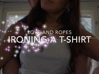 Consummate housewife gets interrupted whilst ironing and gets a hard dong in her booty