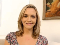 Curly Blonde Teen Records Solo Dildo Masturbation More at