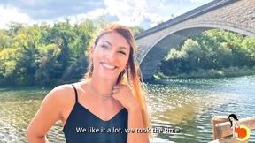 Hot skinny blonde Stella gets anal creampie