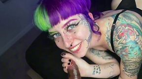 Inked PAWG finally got a chance to ride BBC and hit the G spot