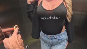 In the elevator I recognized a girl from Sex-Dater, now she's naked &amp; horny in my hotel room