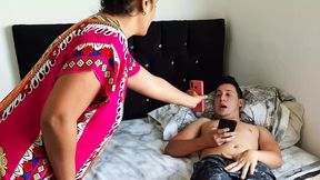 By mistake I sent a picture of my cock to my stepmother. He likes to suck me.