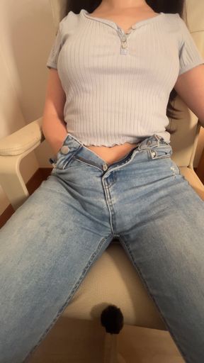 POV Hot Brunette Rubbing Her Clit Until She Cums