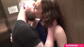 Brunette amateur babe gets nasty in a hotel room