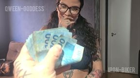 Hotwife sucks cock for money and rides in reverse cowgirl