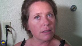 Mature Lady with Beautiful Horny Eyes Loves a Fat Black Cock