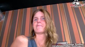 German young housewife next door persuaded to sex casting