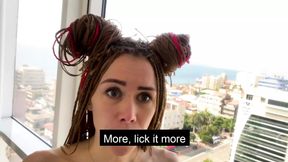 My unexpected neighbor creampied my pussy and recorded everything on my phone