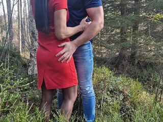 Public bang in Forest with my pretty mother I'd like to fuck