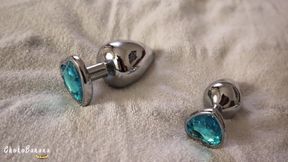 First time I try 3 size butt plug - anal plug