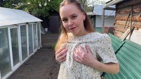 Fucking a Russian Beauty in the Countryside in Nature