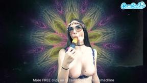 ”Big Boobed Teen's Wild Masturbation Show”