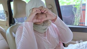 Hijab Girl Cheat with Her Colleague Car and Got Cum In Mouth - Minokiiko