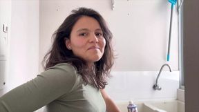 Not in the window!! They're going to realize that I like lesbians!!