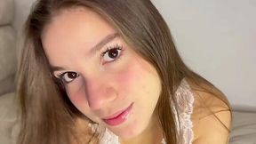 Sexy latina girl getting dicked down into the bed so hard