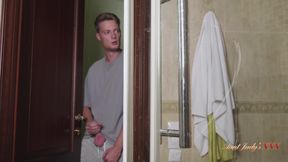 AuntJudysXXX - Mature Stepmom Diana Fucks Her Stepson After a Hot Shower