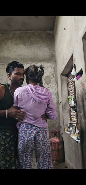 Desi village beautiful sali doggy style painful sex in kitchen