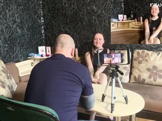 Russian Casting Bed Auditions: Nasty Amateur Sweetheart Gets Creampied with Buttplug Play!