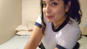 Sexy Horny Girl Masturbates with Dildo - Amateur