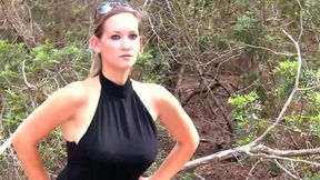 Big ass bit tits girl fucked in the forest