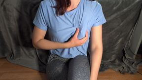 Fingering and Wetting Panties After Yoga