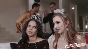 Birthday party turns into group sex with young horny chicks