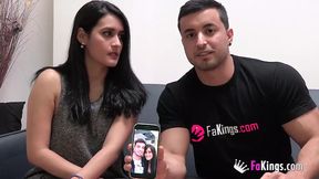 Amateur Spanish babe Bianca gets railed in front of her boyfriend