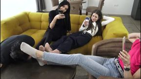 Fun with our foot slave!