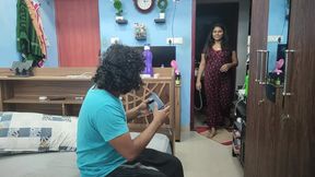 Mallu hot wife sex with step brother while her husband not in home, Mallu step brother seduces step sister and fucking