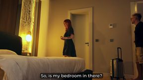 Step Stepmom Shares Bed with Step Stepson in Hotel - Naughty Night Unfolds!