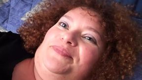 Exciting masturbation for a horny and sexy redhead BBW who is filmed in POV while she enjoys with her sex toy