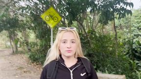 Hot blonde virgin gets fucked hard for money