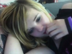 Hard double penetration for blonde teens