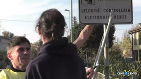 Stepson Happy in the Sandwich