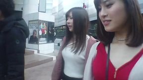 The dude picked up two chicks on the street and fucked in turn in a hotel room.