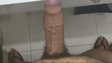 Cuckolded hubby watches wife get a hot cumshot