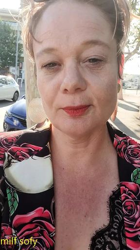 I come back from a party and come across a fan who loves milfs I suck him outside and he fucks my ass and cums my face